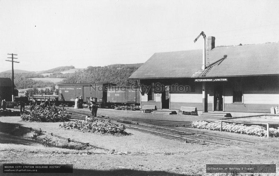 Postcard: Railroad Station, Petersburgh Junction, New York